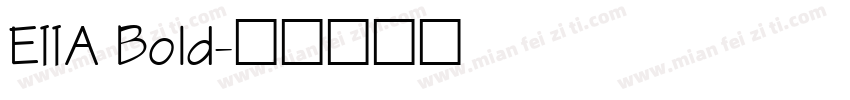 EIIA Bold字体转换